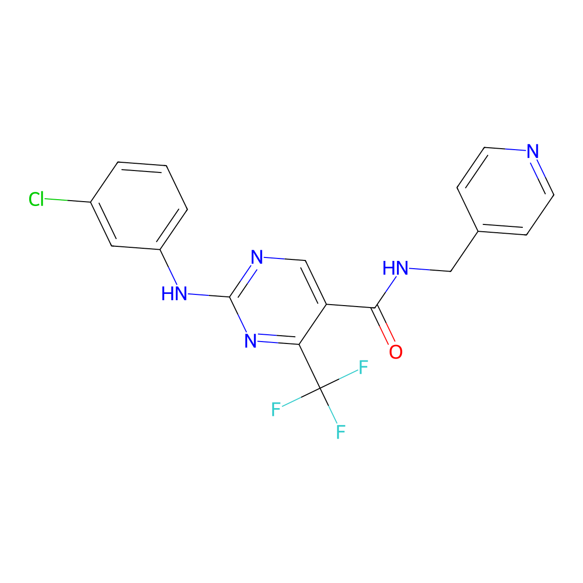 GW-833972A free base molecular structure, CAS 667905-37-5