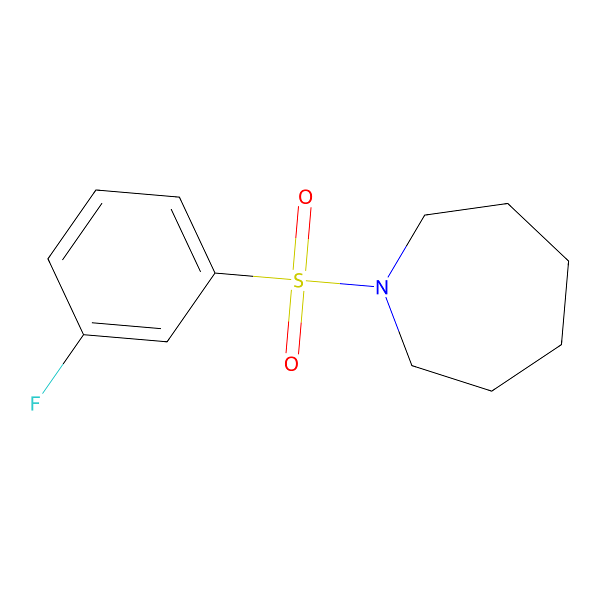 1-(3-Fluorobenzenesulfonyl)azepane molecular structure, CAS 667912-34-7