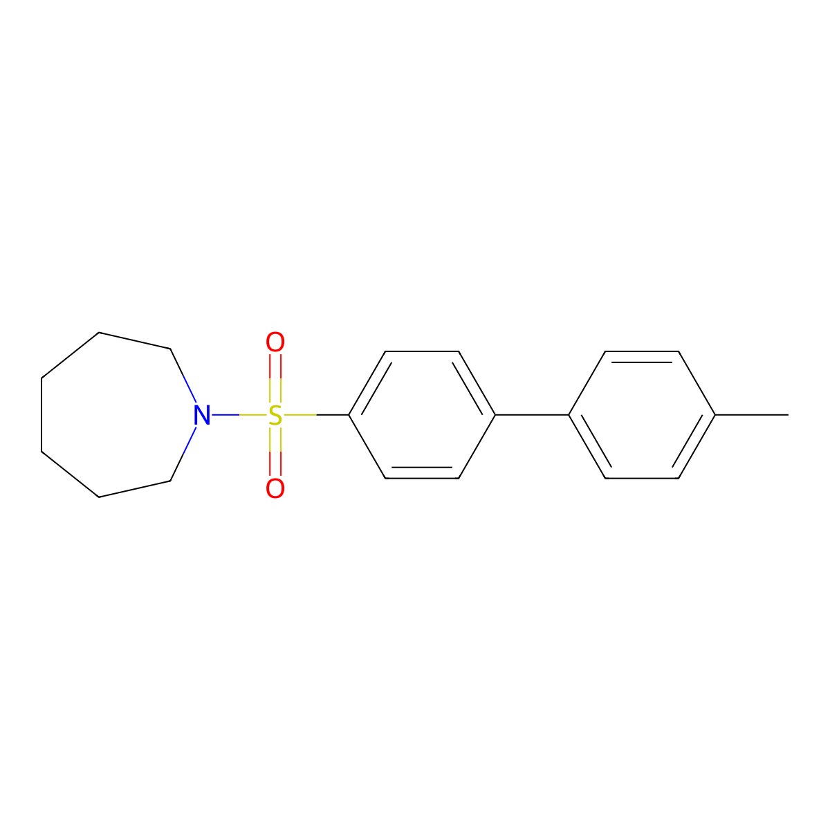 1-[4-(4-Methylphenyl)phenyl]sulfonylazepane molecular structure, CAS 667912-35-8