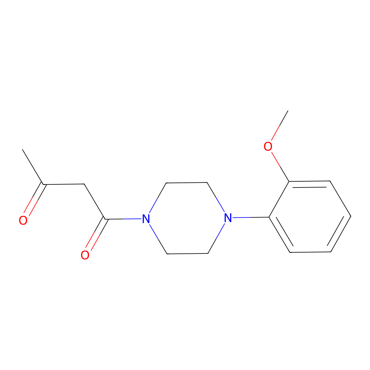 1-[4-(2-Methoxyphenyl)piperazin-1-yl]butane-1,3-dione molecular structure, CAS 667919-95-1
