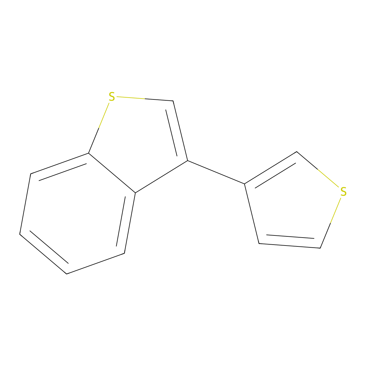 3-(Thiophen-3-yl)benzo[b]thiophene molecular structure, CAS 667920-07-2