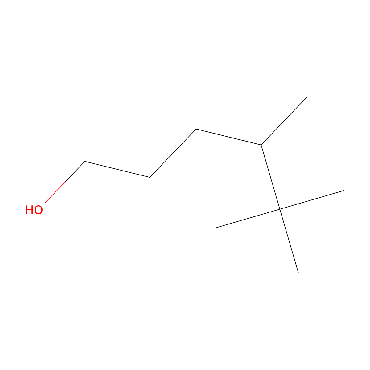 4,5,5-Trimethyl-1-hexanol molecular structure, CAS 66793-75-7