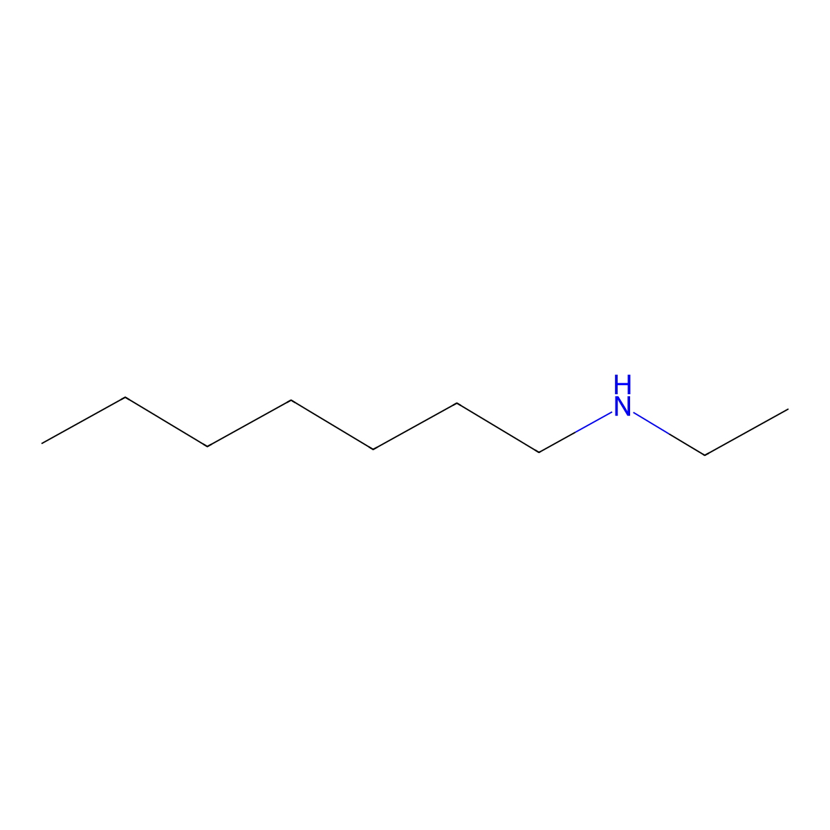 1-Heptanamine, N-ethyl- molecular structure, CAS 66793-76-8