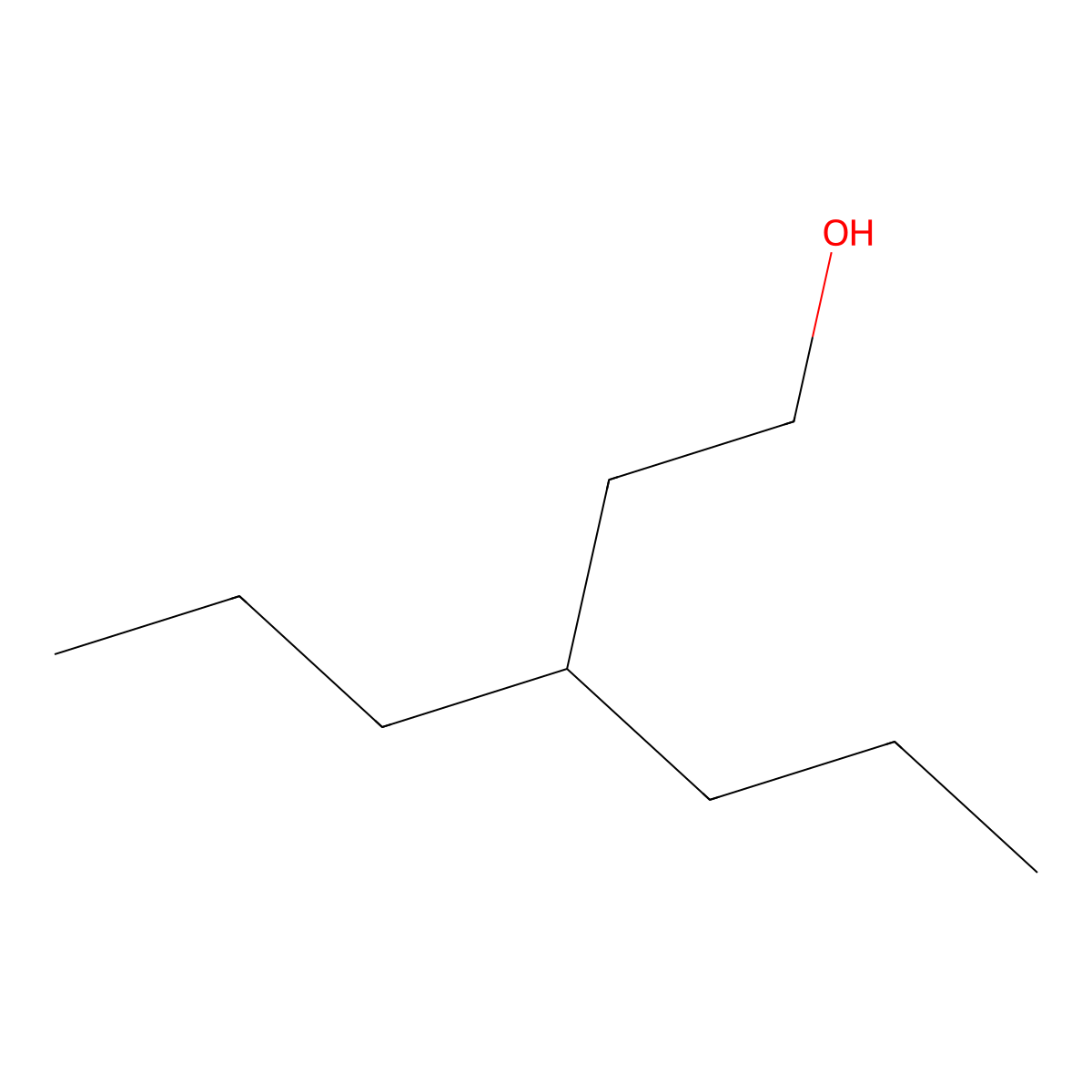3-Propyl-1-hexanol molecular structure, CAS 66793-85-9