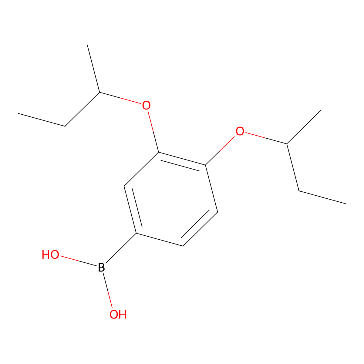 (3,4-Di-sec-butoxyphenyl)boronic acid molecular structure, CAS 667933-70-2