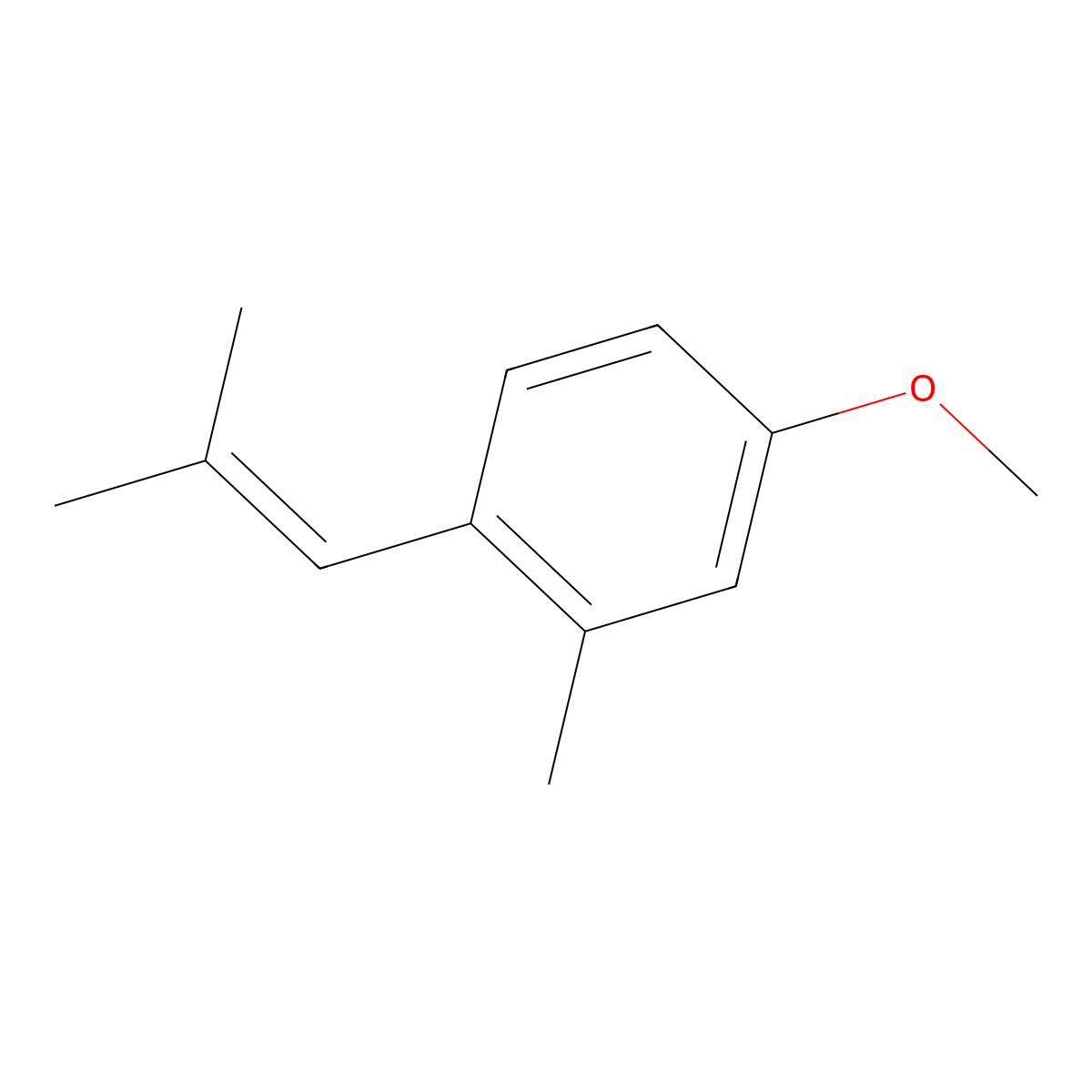 4-Methoxy-2-methyl-1-(2-methyl-1-propen-1-yl)benzene molecular structure, CAS 667937-22-6
