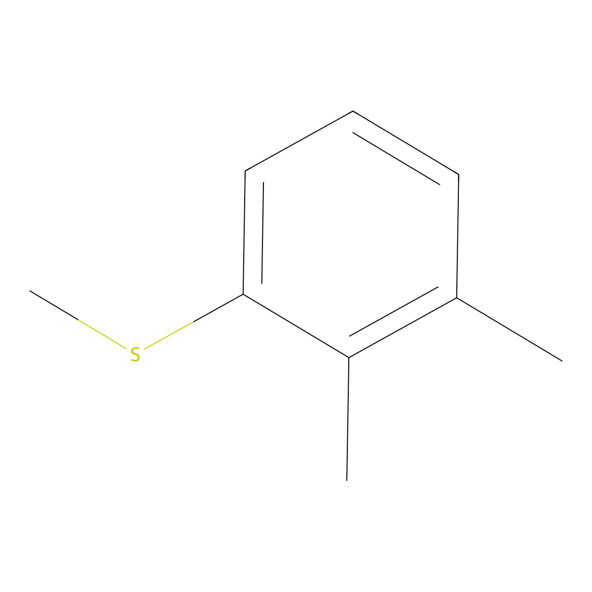 2,3-Dimethylphenyl methyl sulfide molecular structure, CAS 66794-10-3
