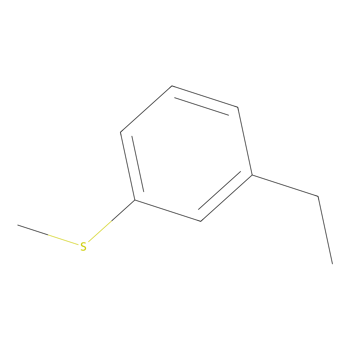 1-Ethyl-3-(methylthio)benzene molecular structure, CAS 66794-12-5
