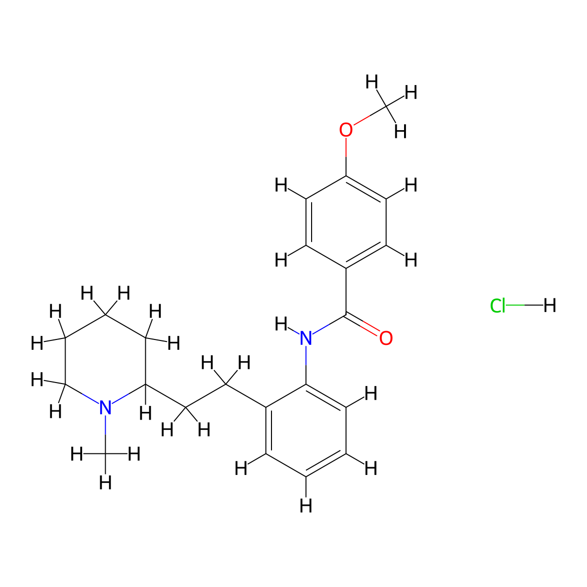 Encainide Hydrochloride molecular structure, CAS 66794-74-9