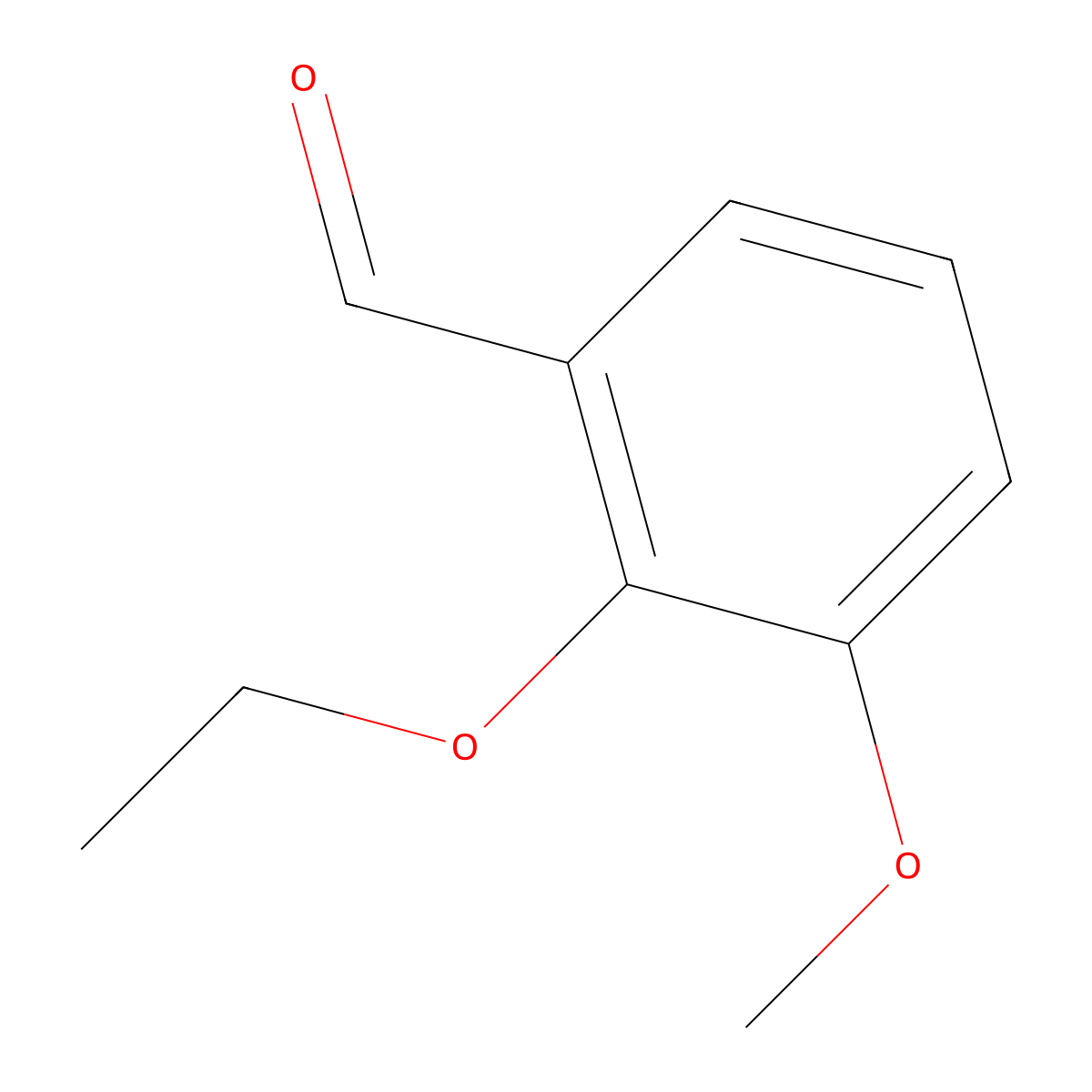 2-Ethoxy-3-methoxybenzaldehyde molecular structure, CAS 66799-97-1