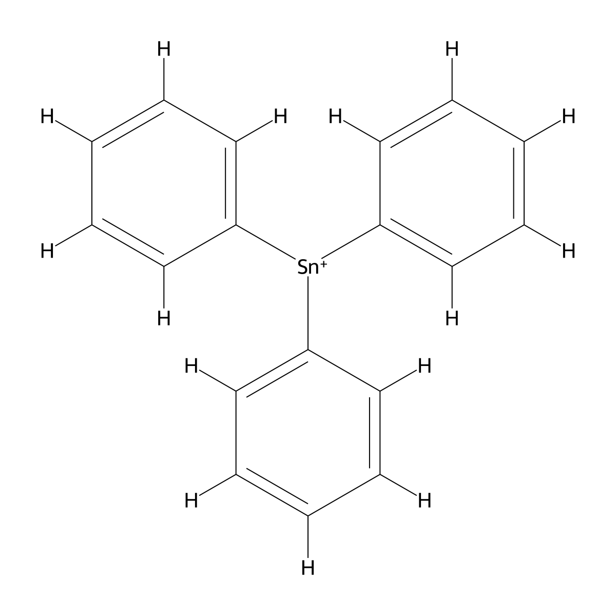 Fentin molecular structure, CAS 668-34-8