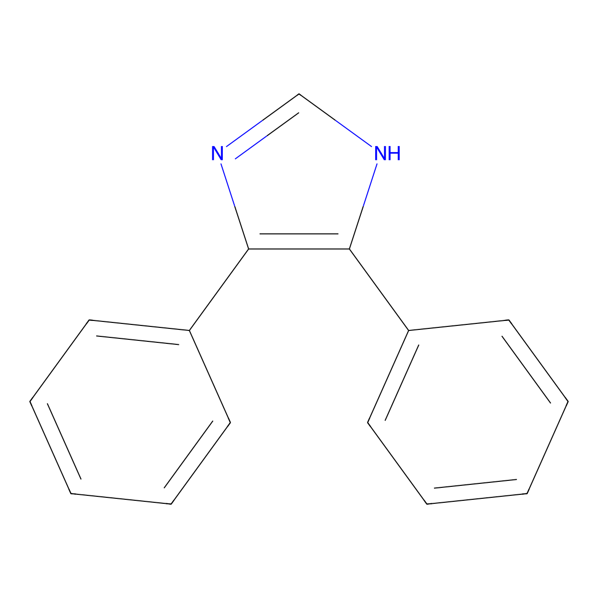 4,5-Diphenylimidazole molecular structure, CAS 668-94-0