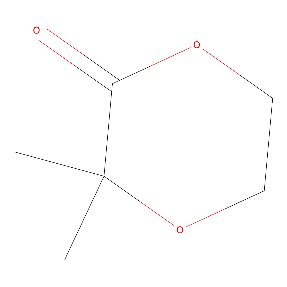 3,3-Dimethyl-1,4-dioxan-2-one molecular structure, CAS 66800-75-7