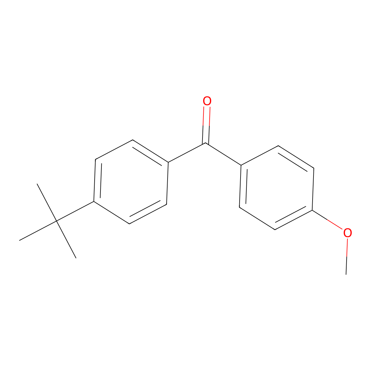 4-t-Butylphenyl 4-methoxyphenyl ketone molecular structure, CAS 66803-01-8