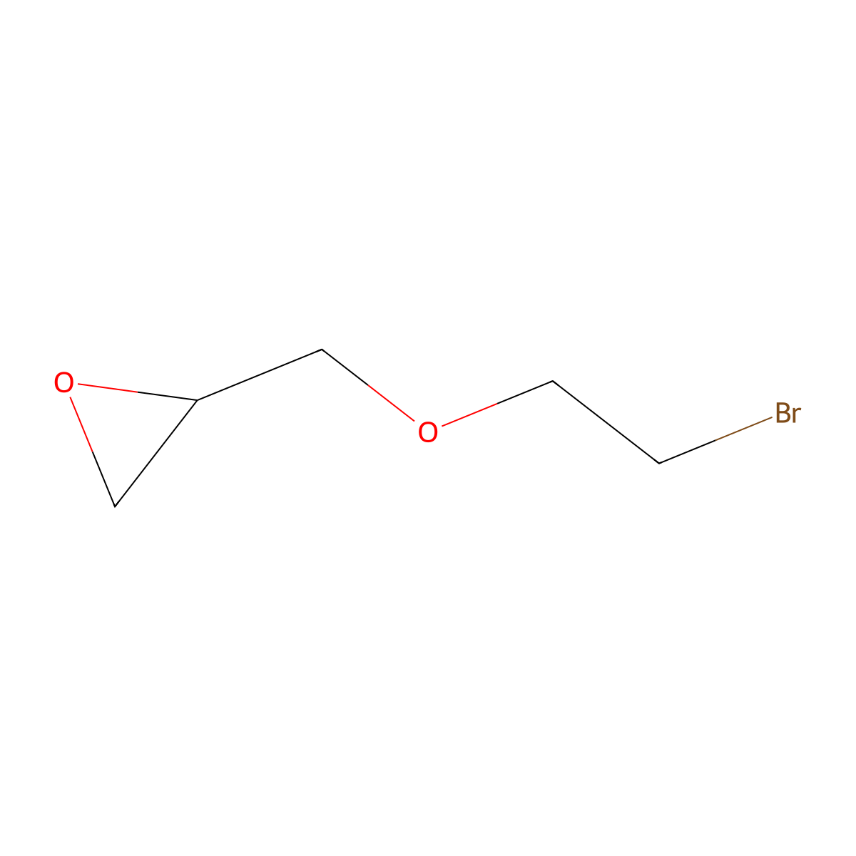 2-[(2-Bromoethoxy)methyl]oxirane molecular structure, CAS 66803-59-6