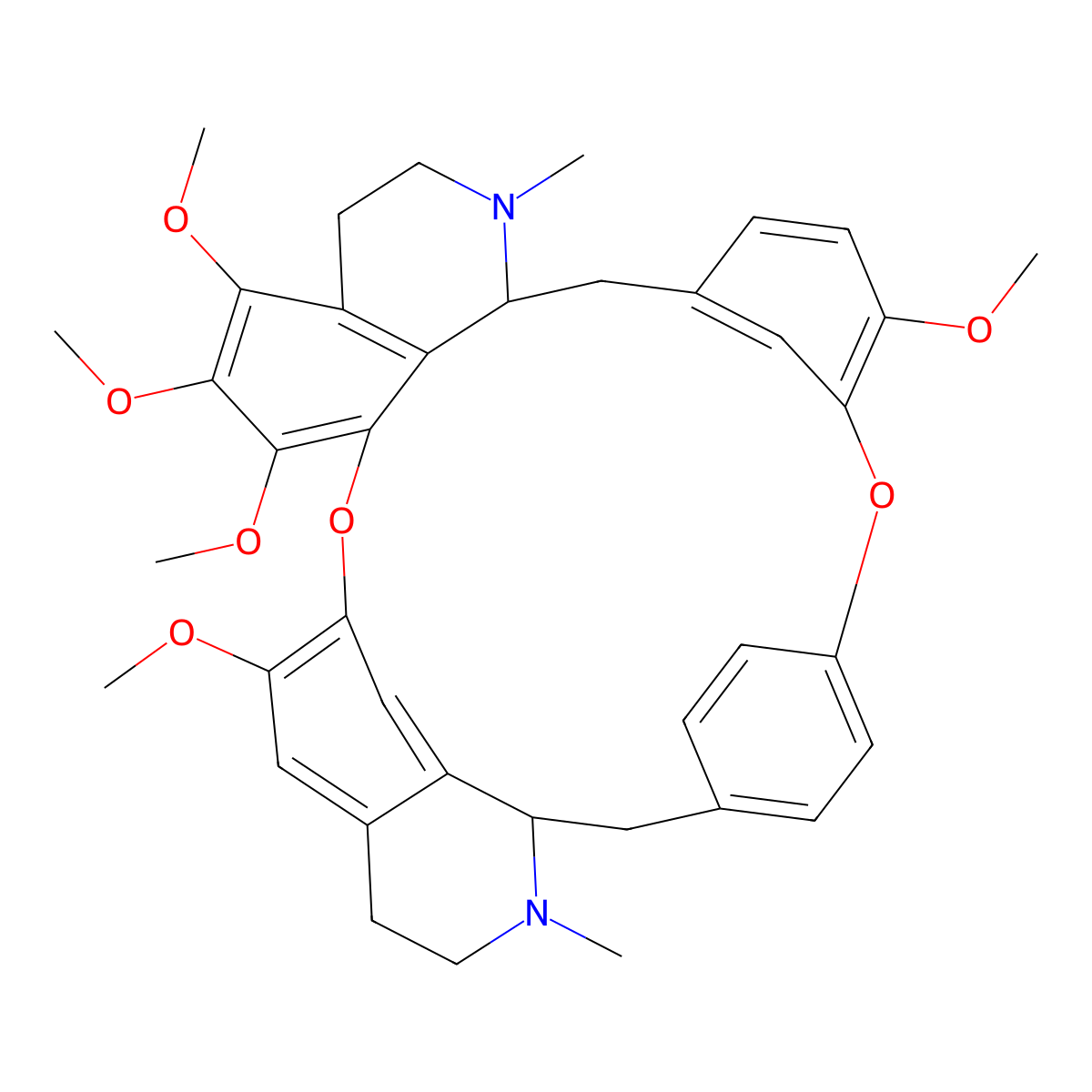 Hernandezine molecular structure, CAS 6681-13-6