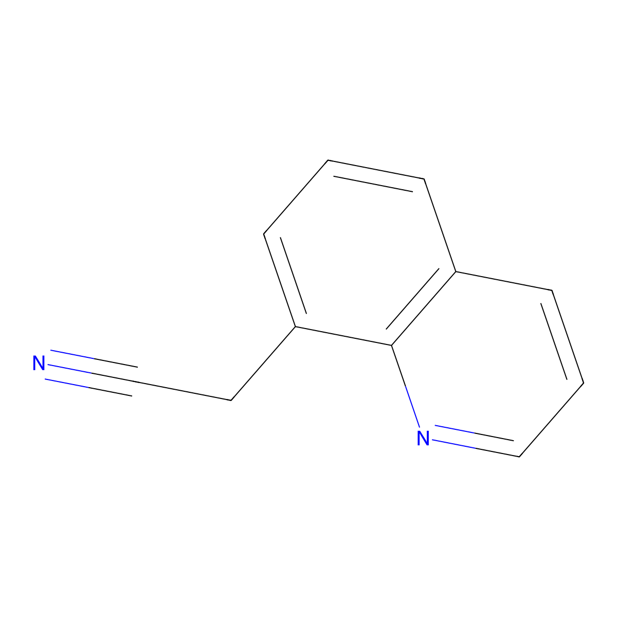 2-(Quinolin-8-yl)acetonitrile molecular structure, CAS 66819-06-5