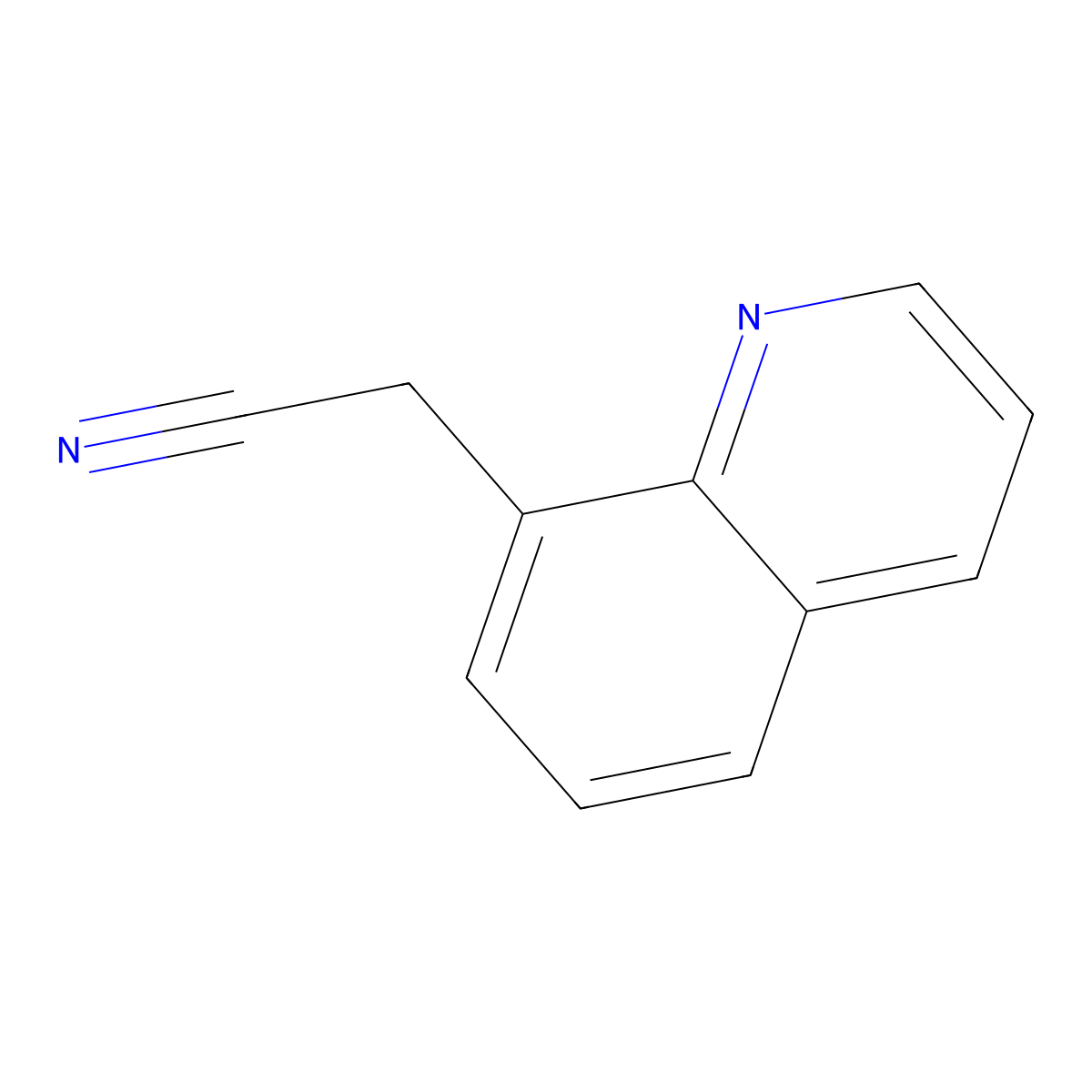 2-(Quinolin-8-yl)acetonitrile molecular structure, CAS 66819-06-5