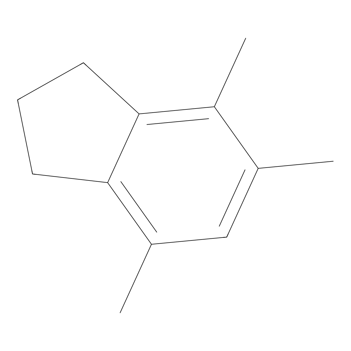 4,5,7-Trimethylindan molecular structure, CAS 6682-06-0