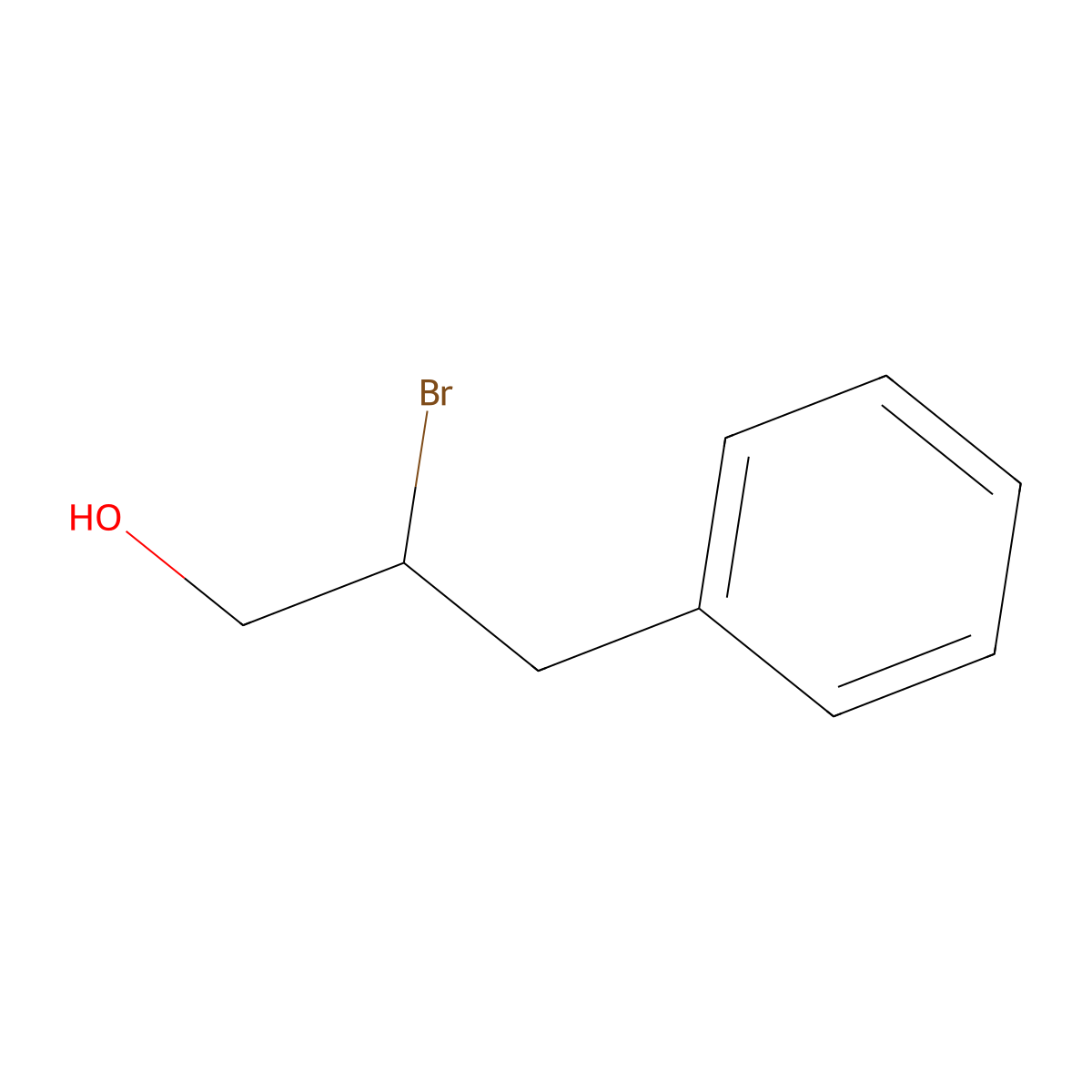 2-Bromo-3-phenylpropan-1-ol molecular structure, CAS 66820-58-4