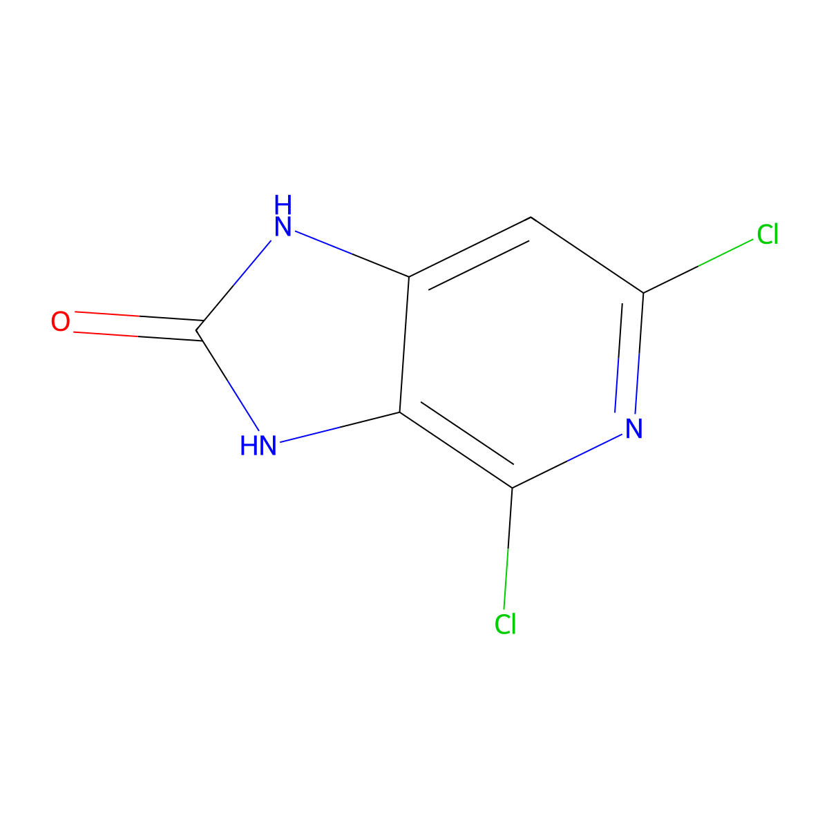 4,6-Dichloro-1H-imidazo[4,5-c]pyridin-2(3H)-one molecular structure, CAS 668268-68-6