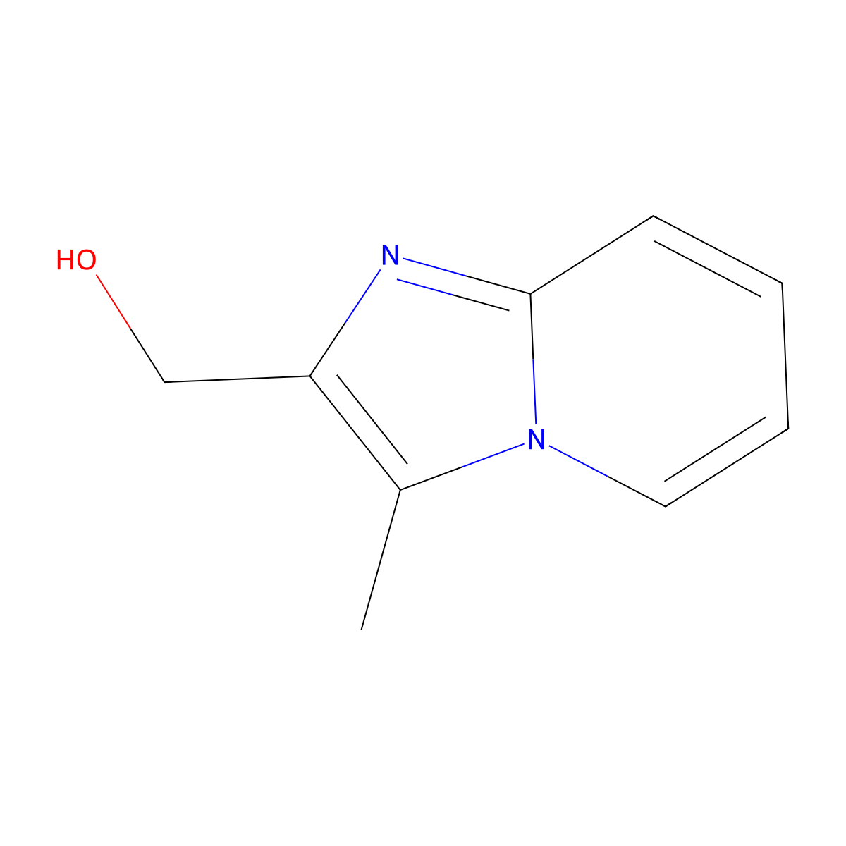 (3-Methylimidazo[1,2-a]pyridin-2-yl)methanol molecular structure, CAS 668275-46-5