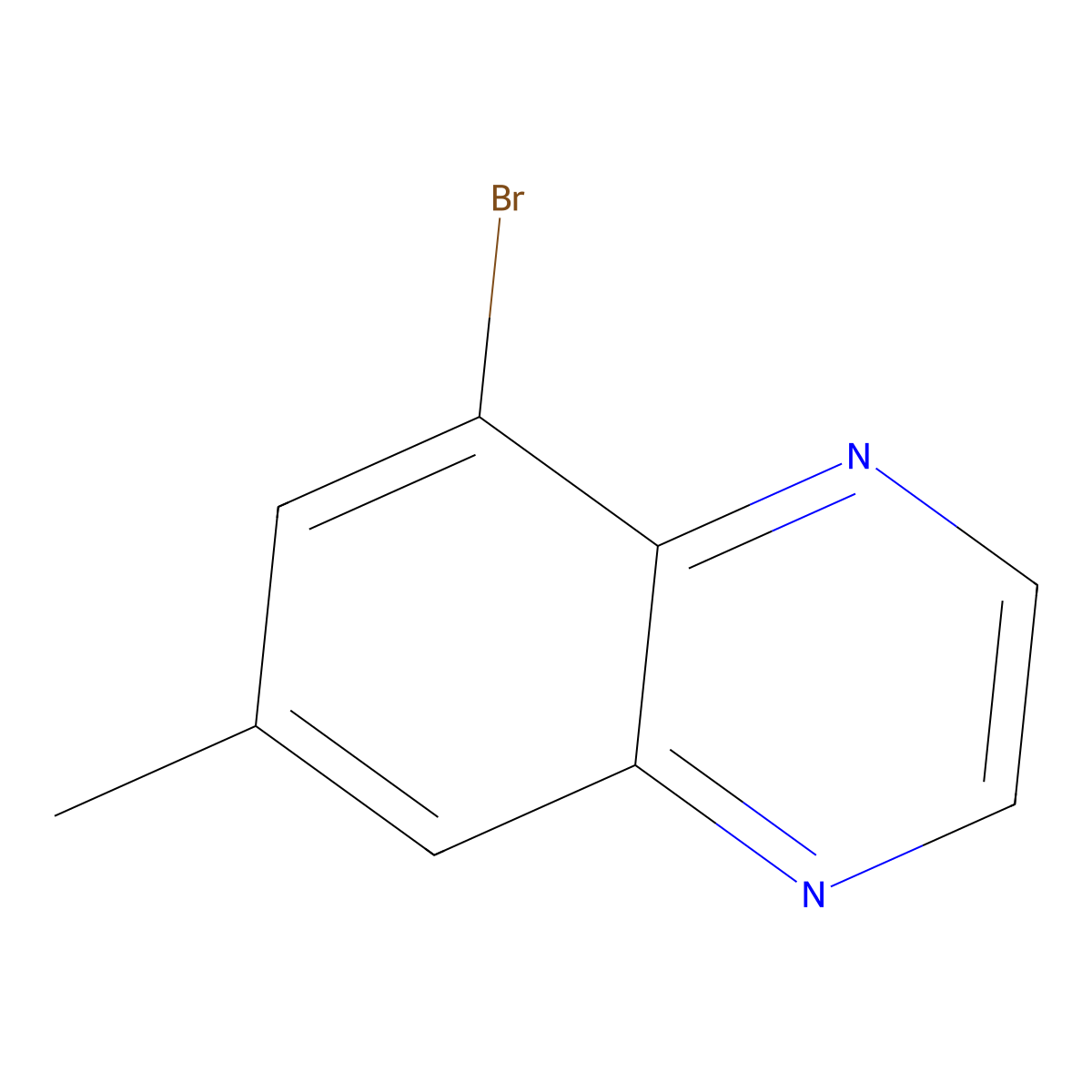 5-Bromo-7-methylquinoxaline molecular structure, CAS 668276-42-4