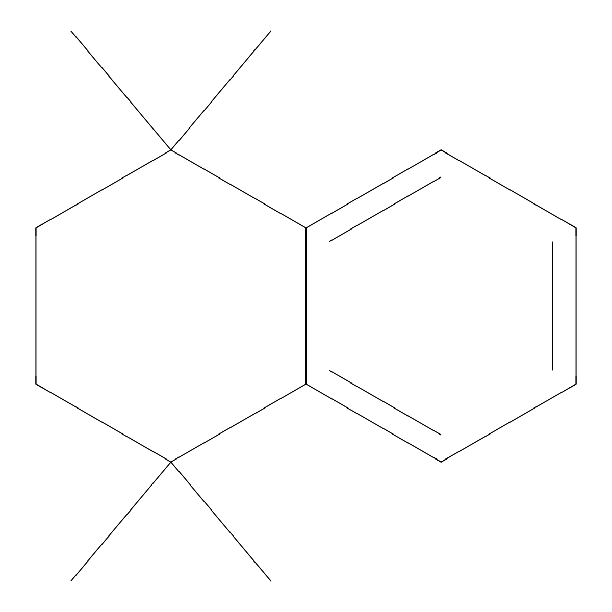 1,1,4,4-Tetramethyltetralin molecular structure, CAS 6683-46-1