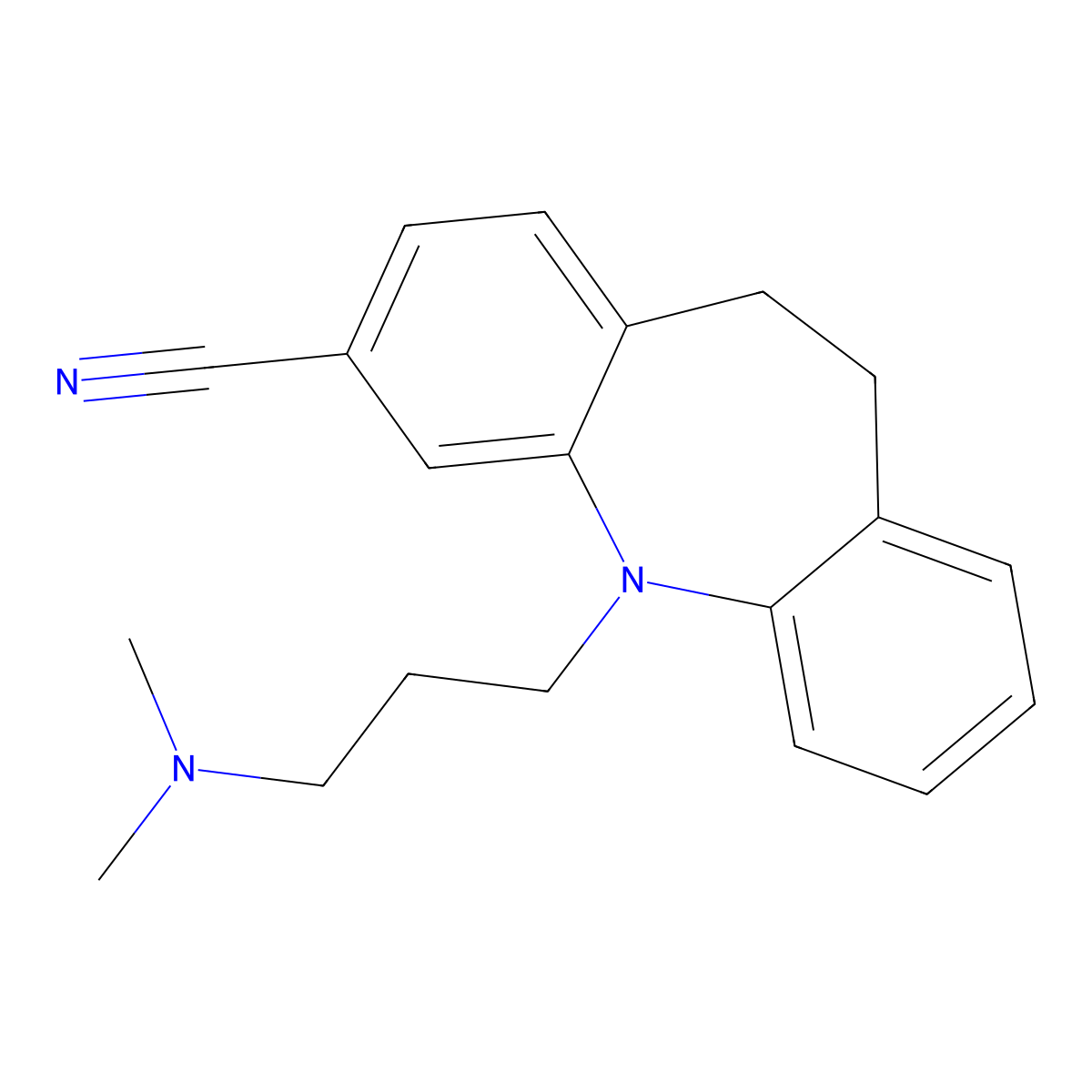 Cianopramine molecular structure, CAS 66834-24-0