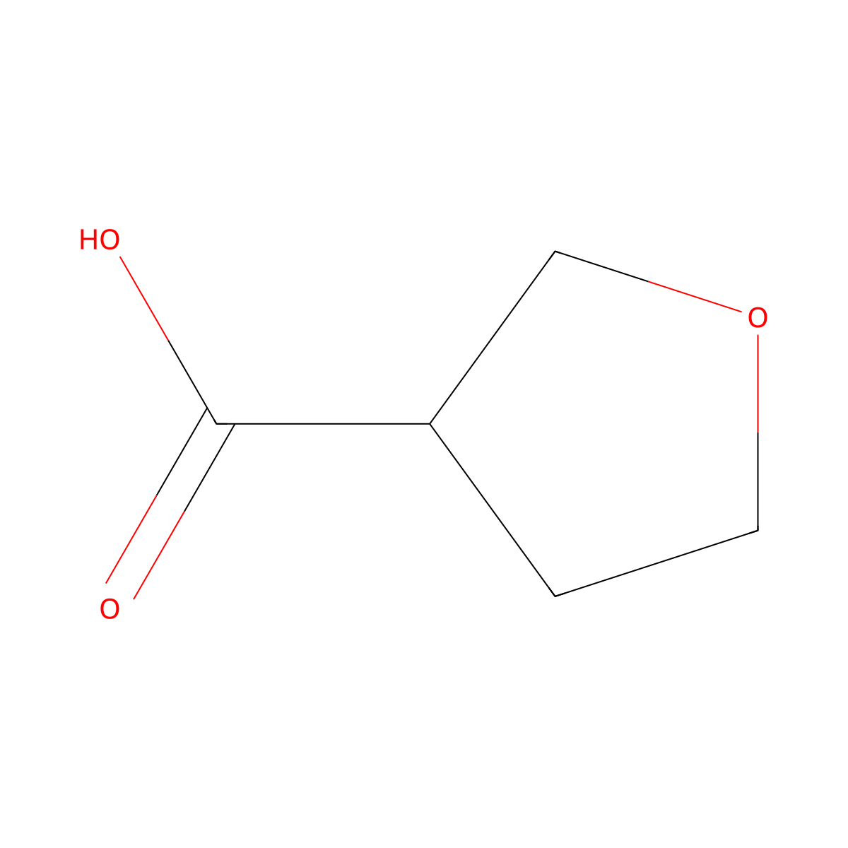 (R)-Tetrahydrofuran-3-carboxylic acid molecular structure, CAS 66838-42-4