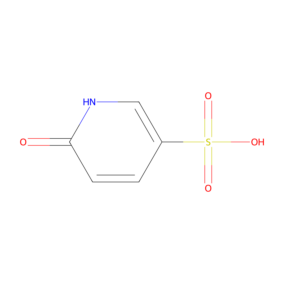 6-Hydroxypyridine-3-sulfonic acid molecular structure, CAS 6684-46-4