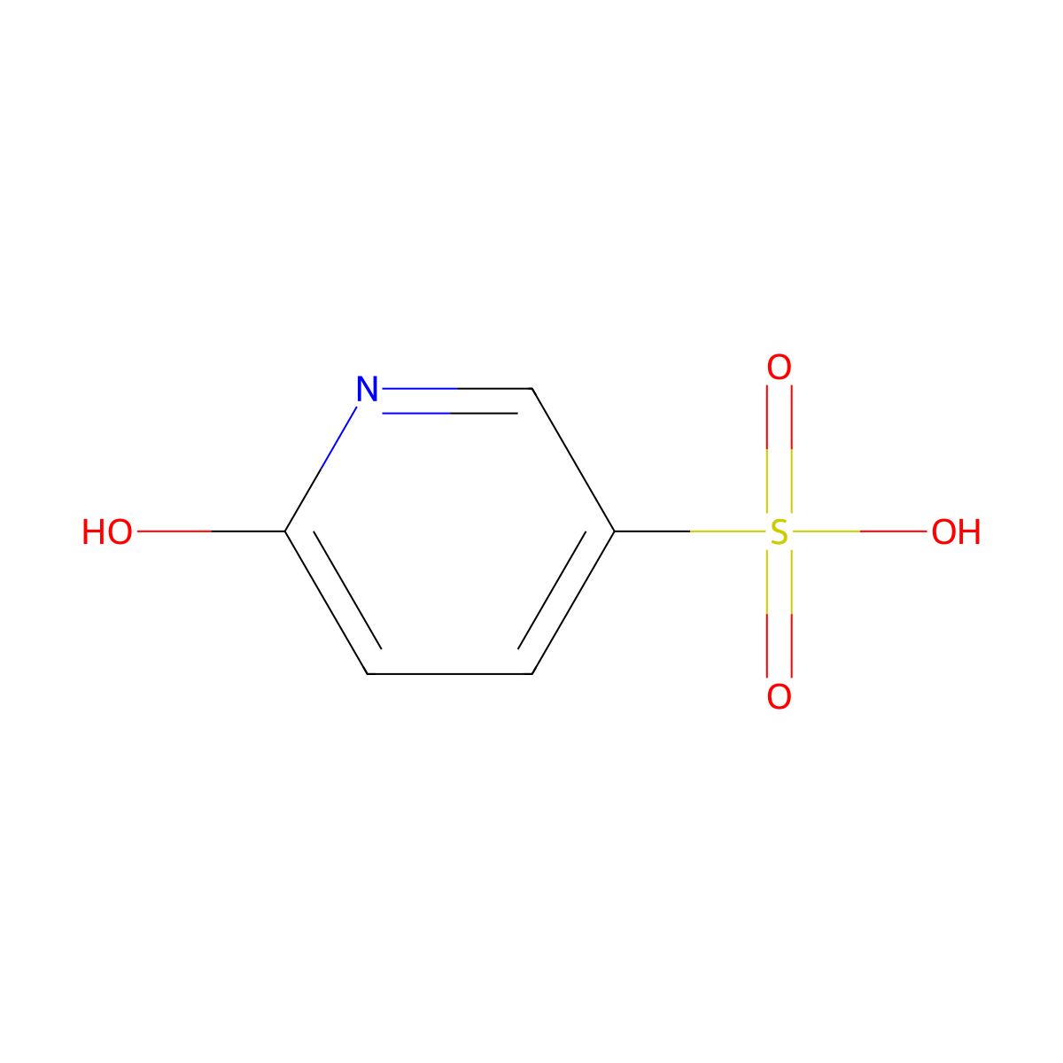 6-Hydroxypyridine-3-sulfonic acid molecular structure, CAS 6684-46-4