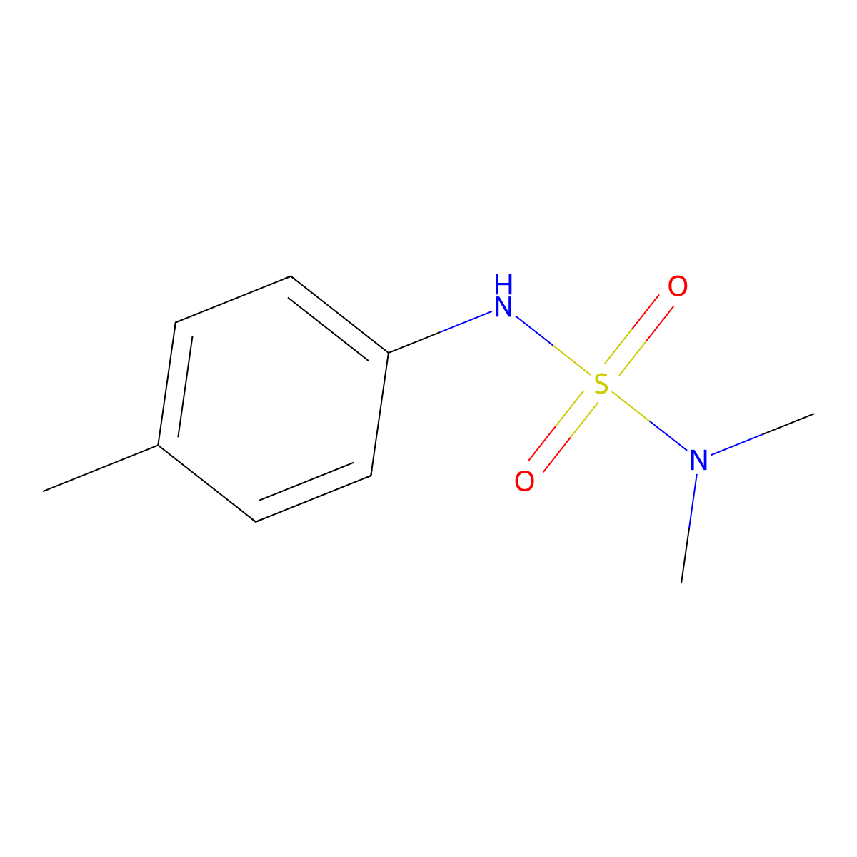 N,N-Dimethyl-N'-p-tolylsulphamide molecular structure, CAS 66840-71-9