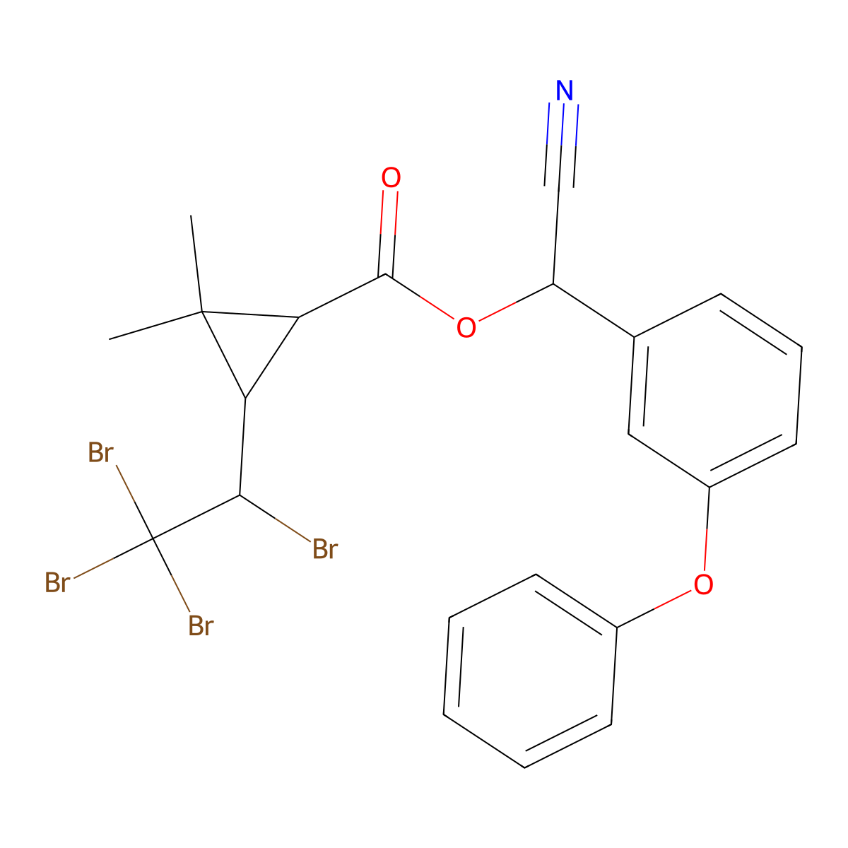 Tralomethrin molecular structure, CAS 66841-25-6