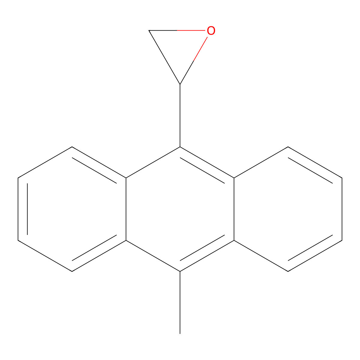 9-Methyl-10-anthryloxirane molecular structure, CAS 66842-42-0