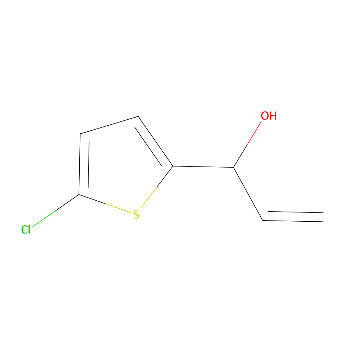 1-(5-Chlorothiophen-2-yl)prop-2-en-1-ol molecular structure, CAS 668481-46-7