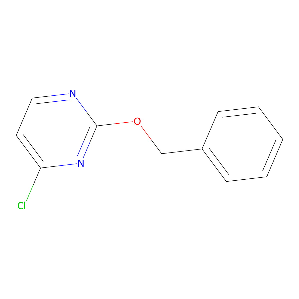 2-(Benzyloxy)-4-chloropyrimidine molecular structure, CAS 668484-40-0