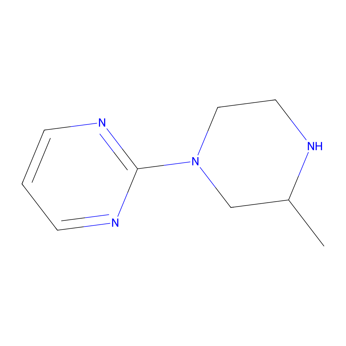 (S)-2-(3-methylpiperazin-1-yl)pyrimidine molecular structure, CAS 668484-58-0