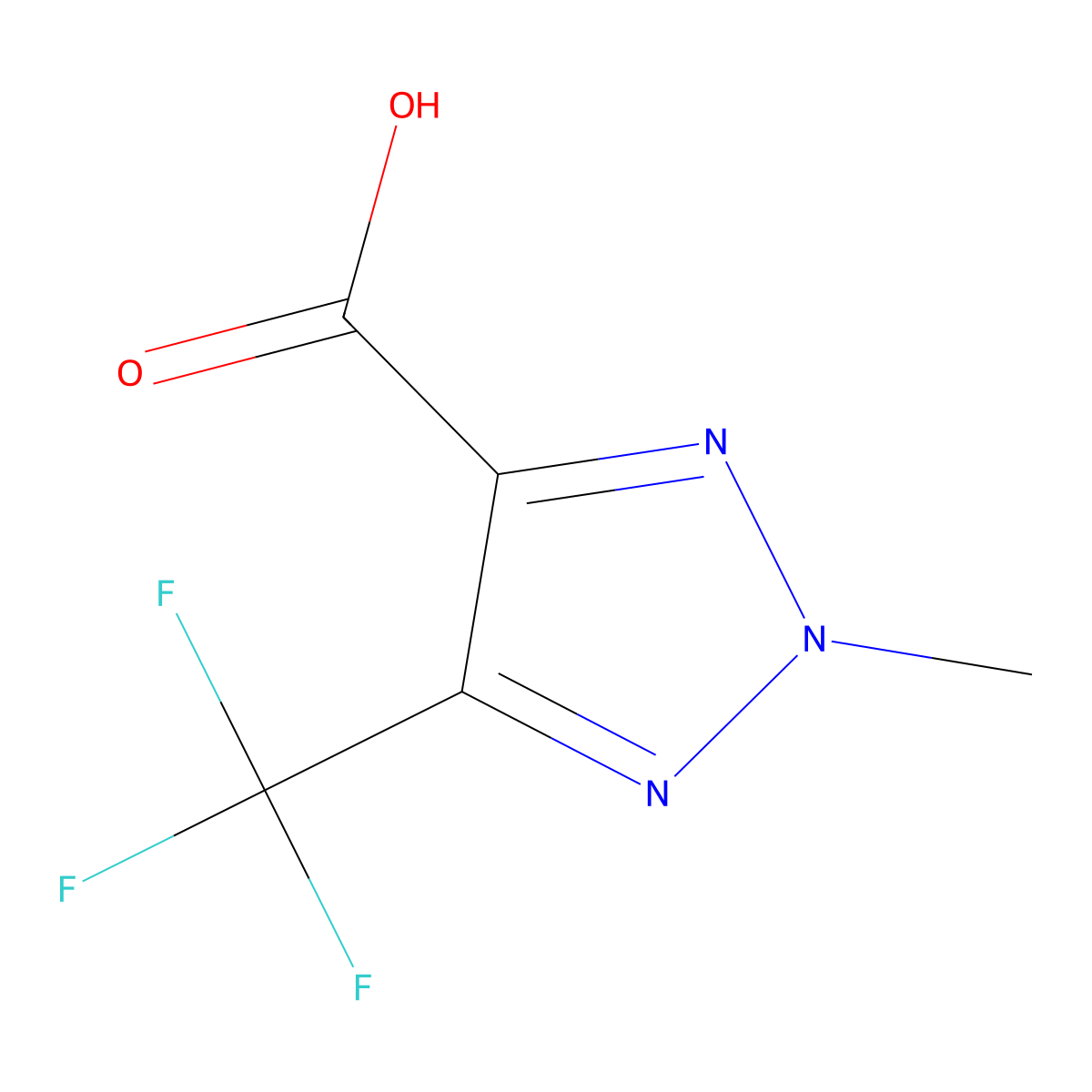 2-methyl-5-(trifluoromethyl)-2H-1,2,3-triazole-4-carboxylic acid molecular structure, CAS 668491-30-3