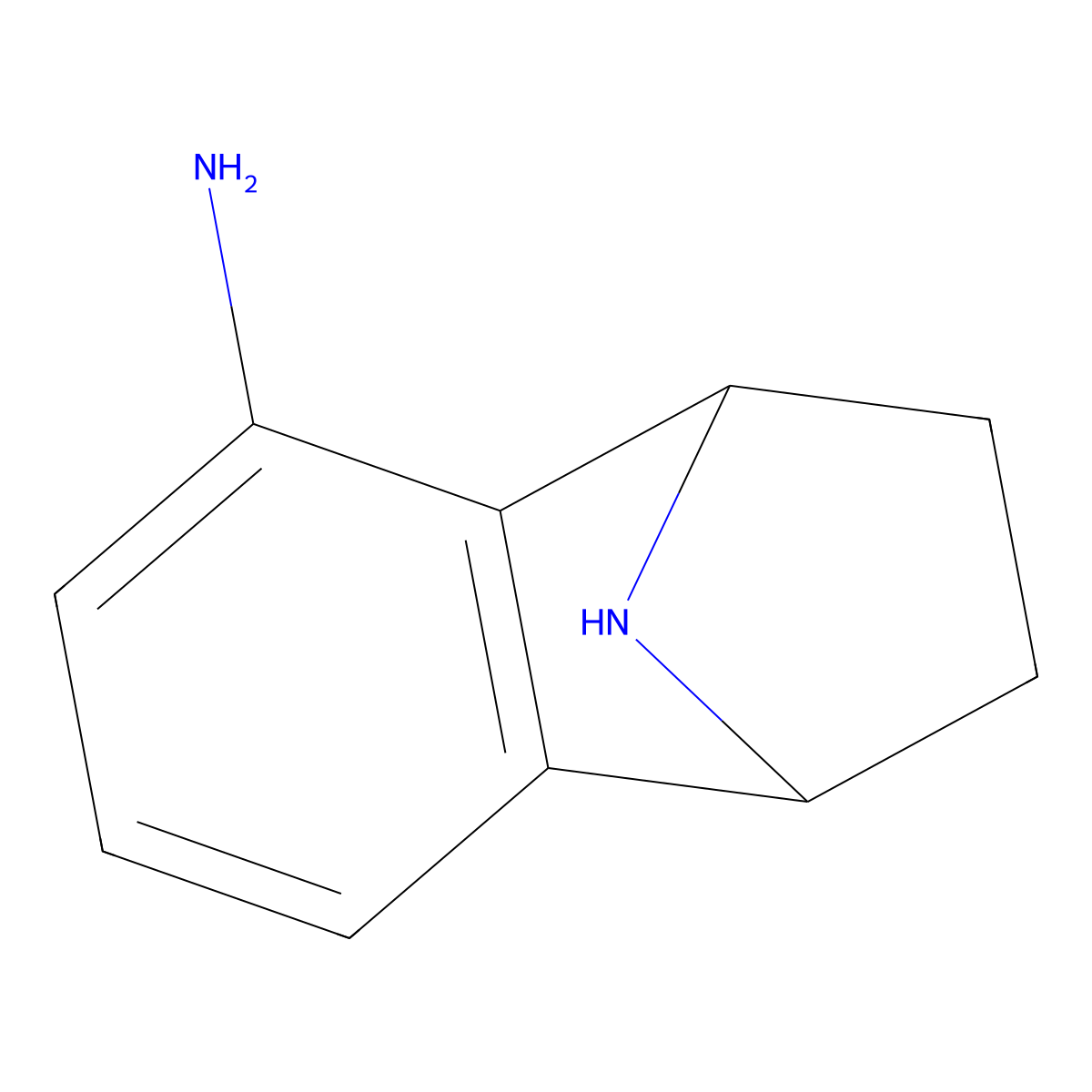 11-Azatricyclo[6.2.1.0,2,7]undeca-2(7),3,5-trien-3-amine molecular structure, CAS 668492-17-9