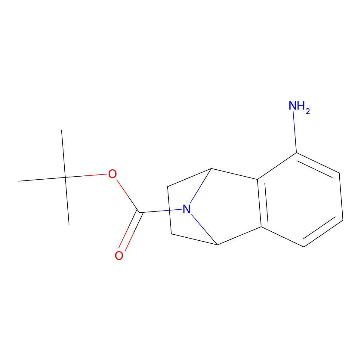 Tert-butyl 3-amino-11-azatricyclo[6.2.1.0,2,7]undeca-2(7),3,5-triene-11-carboxylate molecular structure, CAS 668492-18-0