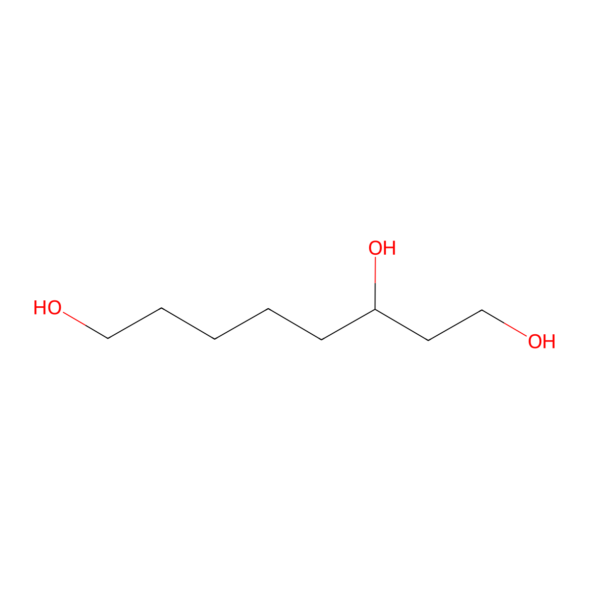 1,3,8-Octanetriol molecular structure, CAS 66859-03-8
