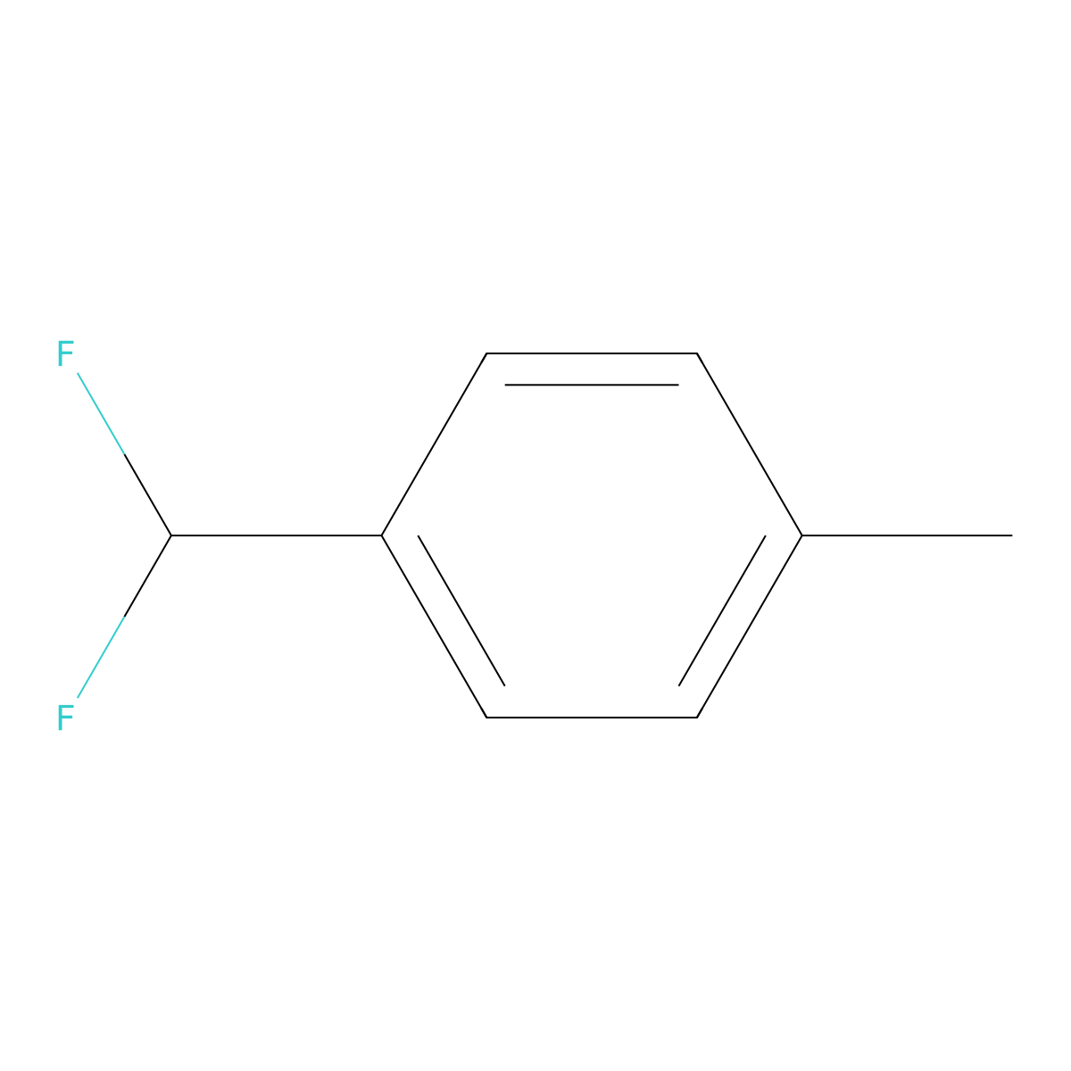 4-(Difluoromethyl)toluene molecular structure, CAS 66865-75-6