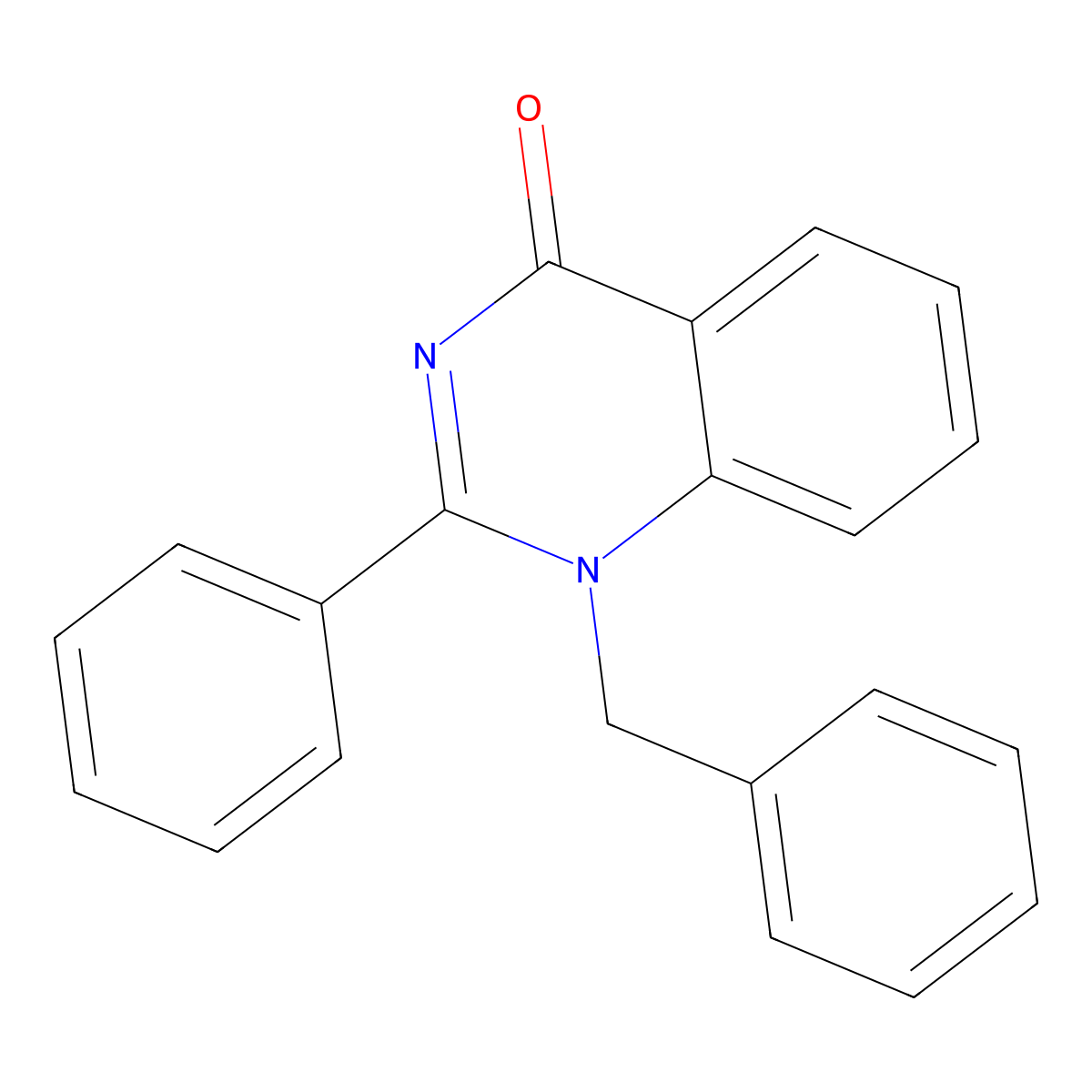 1-Benzyl-2-phenylquinazolin-4(1H)-one molecular structure, CAS 66866-31-7