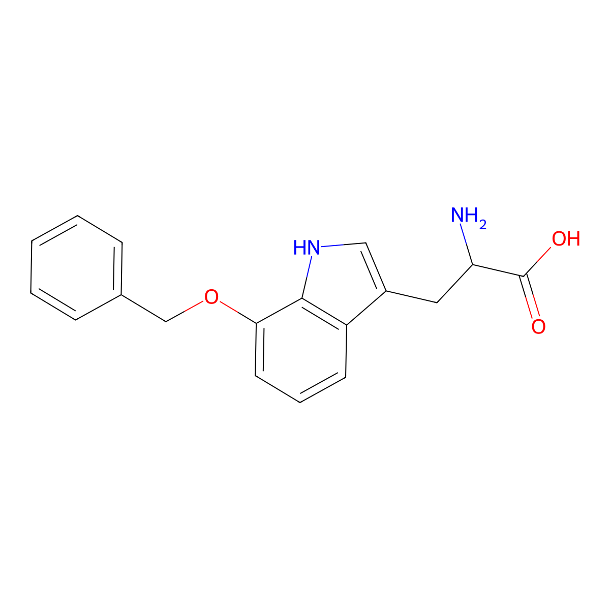 7-Benzyloxy-DL-tryptophan molecular structure, CAS 66866-40-8