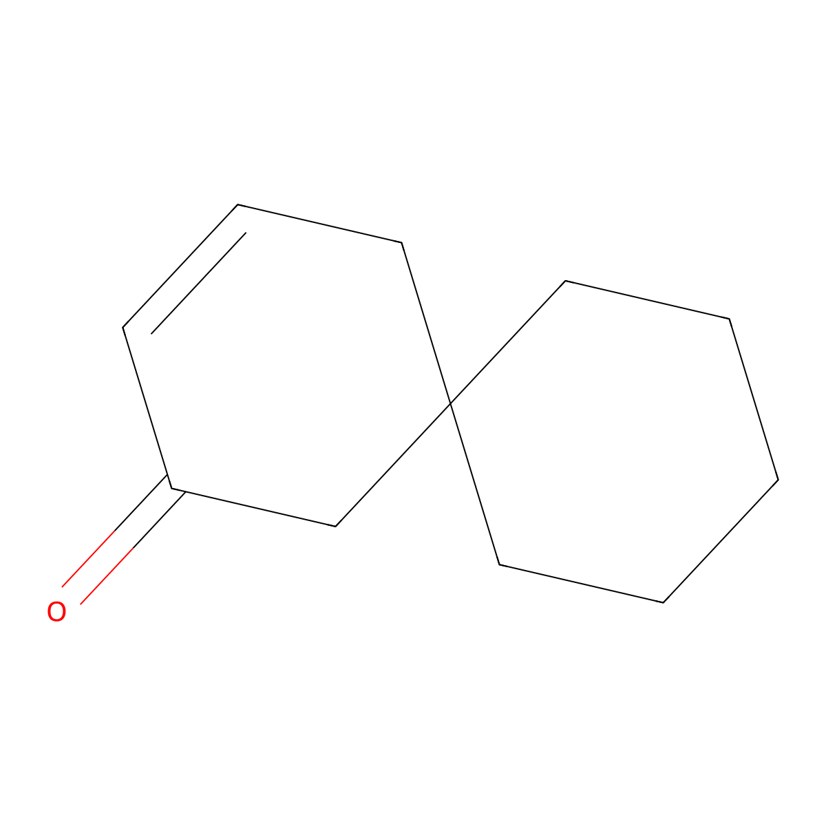 Spiro[5.5]undec-3-en-2-one molecular structure, CAS 66868-93-7