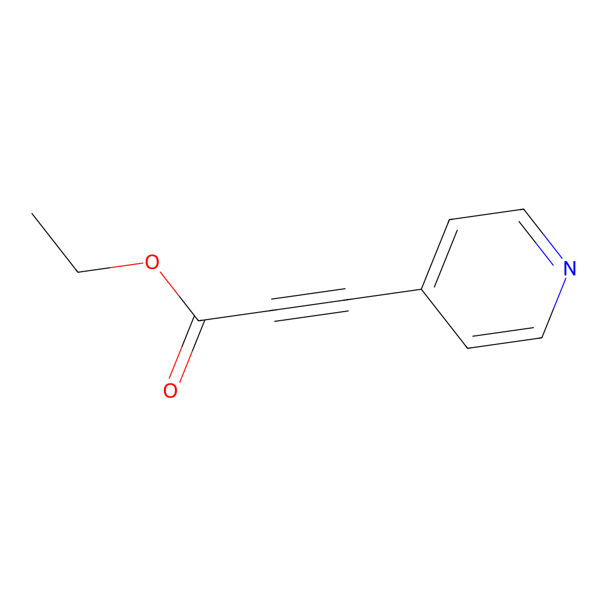 Ethyl 3-(4-Pyridyl)propiolate molecular structure, CAS 66869-71-4