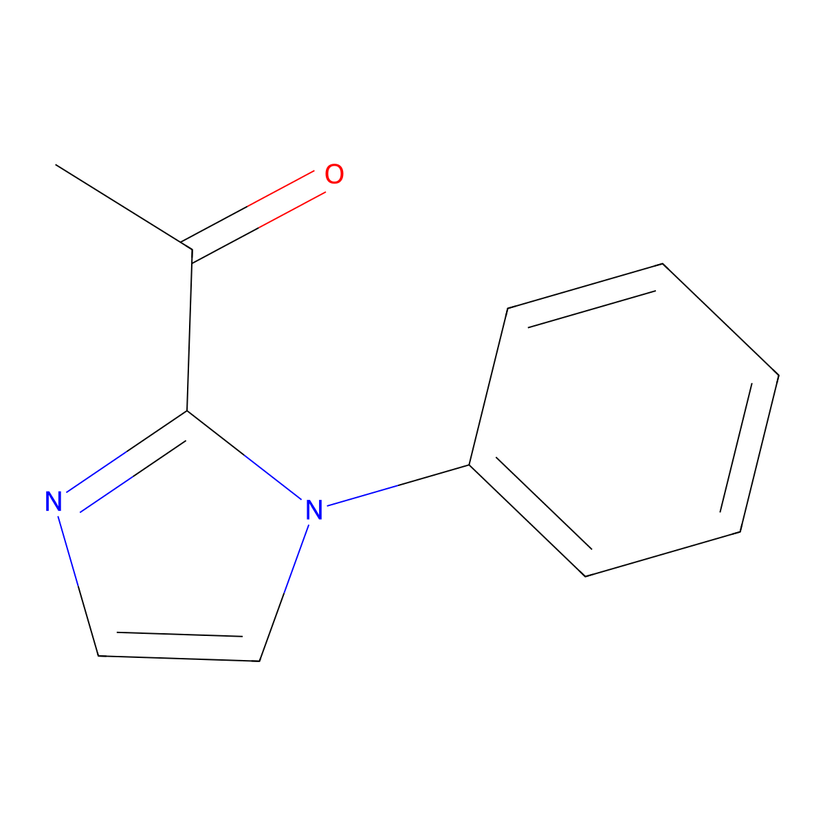1-(1-Phenyl-1h-imidazol-2-yl)ethan-1-one molecular structure, CAS 66869-82-7