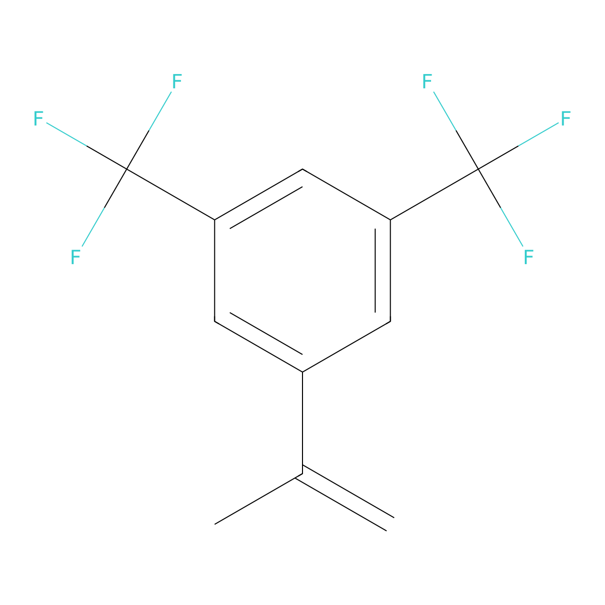 1-Isopropenyl-3,5-di(trifluoromethyl)benzene molecular structure, CAS 66875-48-7