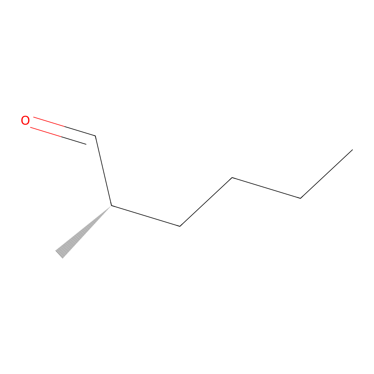 (2S)-2-methylhexanal molecular structure, CAS 66875-71-6